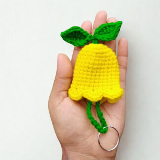 Tulip keychain yellow
