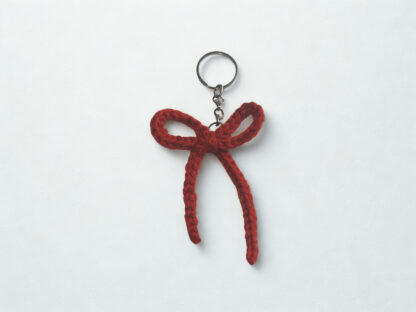 Brown bow keychain